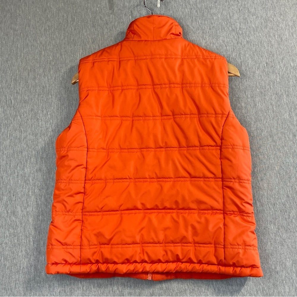 Warehouse One Puffer Vest Women’s Large Orange All Weather Gear Full Zip Fleece - Picture 9 of 10